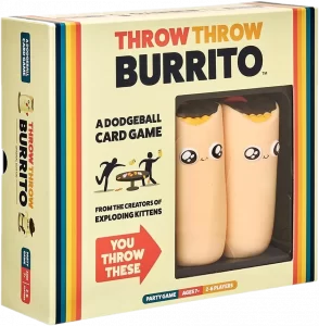 Throw Throw Burrito tillhör topplistan av bästa sällskapsspel. Ett rörligt och roligt spel som verkligen livar upp stämningen.