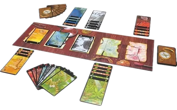 Lost Cities är en variant av både kortspel och brädspel för två personer. Lätt att lära sig och mycket kul att spela.