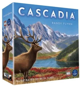 Cascadia sällskapsspel är ett välgjort och fint spel som tar sig högt upp på vår topplista.