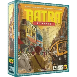 Batra Express är ett av de bästa brädspelen just nu. Det är gjort i samarbete med komikern David Batra och det finns många roliga inslag.